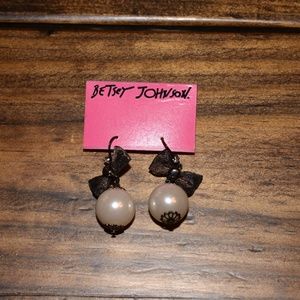 Betsey Johnson Pearl Earrings